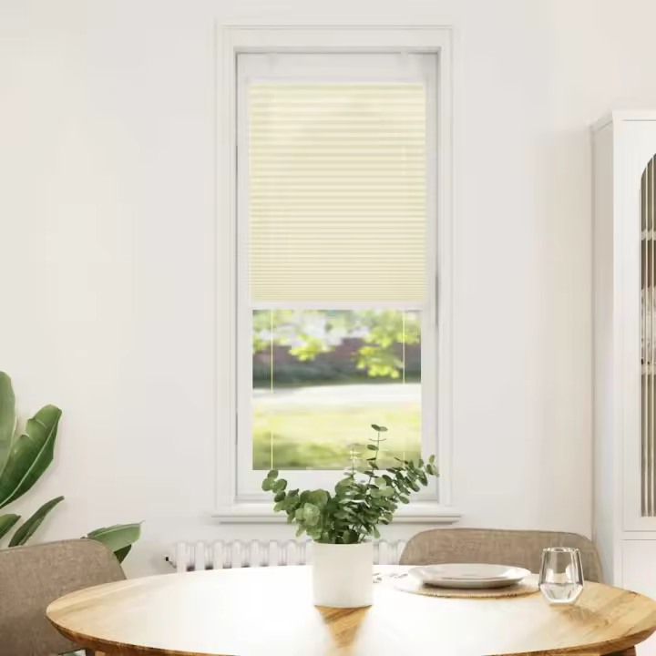 Estor Plisado crema 40x100 cm Tela Ancho 39,4 cm Poliéster - 1