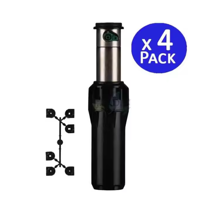 HUNTER Pack 4 Aspersor turbina I-25 acero Hunter 11,9-21,6 m | Alta calidad y durabilidad - 1