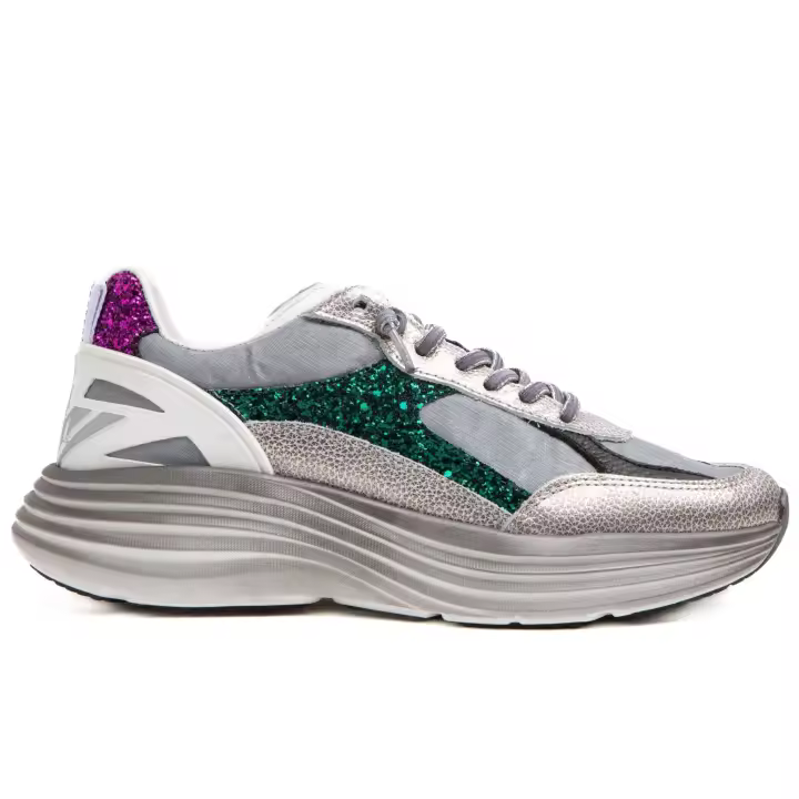 Cetti mujer zapatillas C-1347 SRA plata - 1