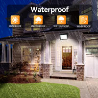 Lámpara De Inundación LED Con Sensor De Cuerpo PIR Luz Blanca Cálida Luz Exterior IP66 Para Jardín Patio Cartel - details 11