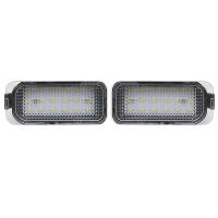 2PC Lámparas LED Para Placa De Número Para Ford Jaguar XJ XF Fiesta Focus S-MAX Grand C Max Mondeo Kuga Galaxy Ecosport Canbus - details 1