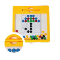 Tablero De Dibujo Magnético Para Niños Juguete Educativo Con Cuentas Magnéticas Coloridas Entrenamiento De Motricidad Finas Juego De Rompecabezas Para Educar a Niños Entre 3-6 Años - details 8