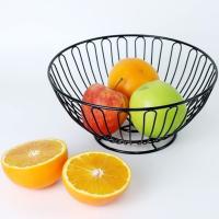 HOGUITA-Frutero Decorativo de Mesa de Metal, Cesta Multifuncional para Frutas, Verduras, Pan u Objetos, Organizador de Cocina o Centro de Mesa para Comedor, Sala o Encimera, Negro - details 3