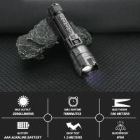 Linterna Táctica LED De Alta Potencia 2000LM Con Pantalla Y Luz USB Para Camping Pesca Emergencias Zoom Luz De Lectura - details 9