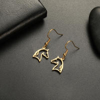 Pendientes De Cabeza De Caballo Vacío En Acero Inoxidable Moda Feminina Equestrian Deportiva Joyería Cowgirl Regalo Para Mujer - details 1