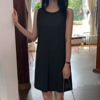 Vestido De Encaje ZANZEA Para Mujer Verano 2024 Sin Mangas Cuello Redondo Largo Pierna Vestido Casual Suelto Con Bolsillos - details 11