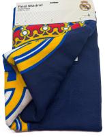Toalla para Playa Piscina Real Madrid Azul Oficial 70x140cm infantil de microfibra para niños - details 2
