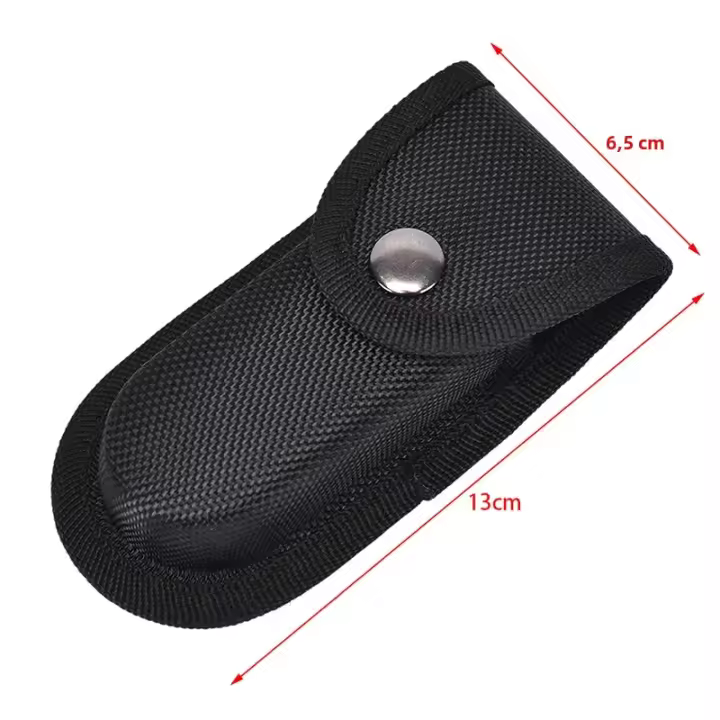 Estuche De Cuchillo Plegable Con Correa De Cinturón En Nylon Porta Linterna Y Almacenamiento Para Deportes Al Aire Libre Unisex - 1