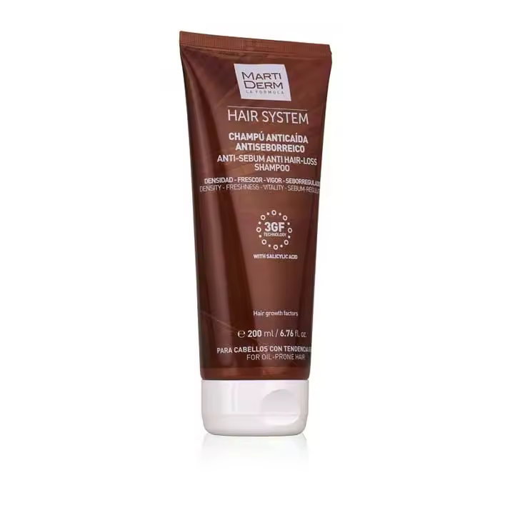 Martiderm Champú Anticaída y Antiseborreico para Cabello Graso - 1