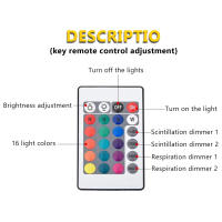 Proyector De Onda Oceánica USB Con Luz De Noche En 16 Colores Lámpara Atmosférica Para Decoración De Hogar Bar Restaurante Submarina - details 8