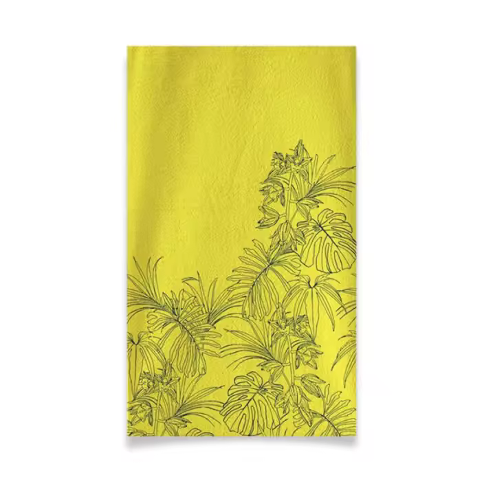 Toalla de Playa o Piscina SEYCHELLES 100x170 Cm Amarilla, de Lanovenanube - 1