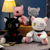 Gato De Peluche De 25cm Serie Oscuro Gótica Lolita Juguete Para Decoración De Habitación Regalo De Cumpleaños Para Niños Material De Peluche Corto Relleno De Algodón PP - details 0