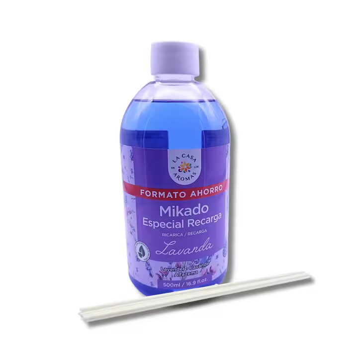 La Casa De Los Aromas - BRICOME Mikado Ambientador Lavanda - 500 Ml - Aroma Mediterráneo Fresco y Alta Durabilidad - 1