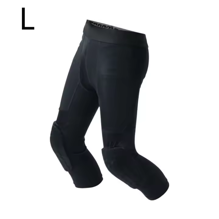 Leggings De Baloncesto Con Protecciones De Rodilla Tallas Para Deporte Entrenamiento Correr Capris Chico Pantalones De Compresión - 1