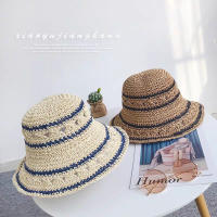 Sombrero De Paja Vintage Con Alas Anchas Para Mujer Sombrero De Sol Plegable Protección UV Para Playa Y Viajes Exterior Primavera Verano - details 0