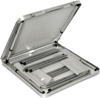 Mesa para Acampada 120x60x70cm Incl 4 Taburetes Plegable portátil como si Fuera un maletín Altura Regulable para pícnic Camping Gris Oscuro - details 0