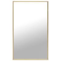 vidaXL Espejo 100x60 cm en color Blanco/Dorado | decorativo de pared para baño dormitorio recibidor moderno - details 1