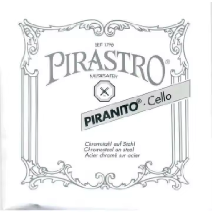 CUERDA VIOLONCELLO-Pirastro (Piranito 635100) (Acero/Cromo) 1ª Medium Cello 4/4 (La) A (Una Unidad) - 1