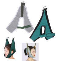 Cinturón De Tracción Cervical 1Pcs Correa Estiradora De Cuello Para Fixing De Vértebras Colores Gris Y Blanco Material Algodón Y ABS - details 0