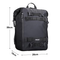 Bolsa Trasera De Motocicleta Impermeable De 30L 20L 10L Con Bolsa Interior Almacenamiento De Sillín Estuche De Motocicleta Equipaje - details 19