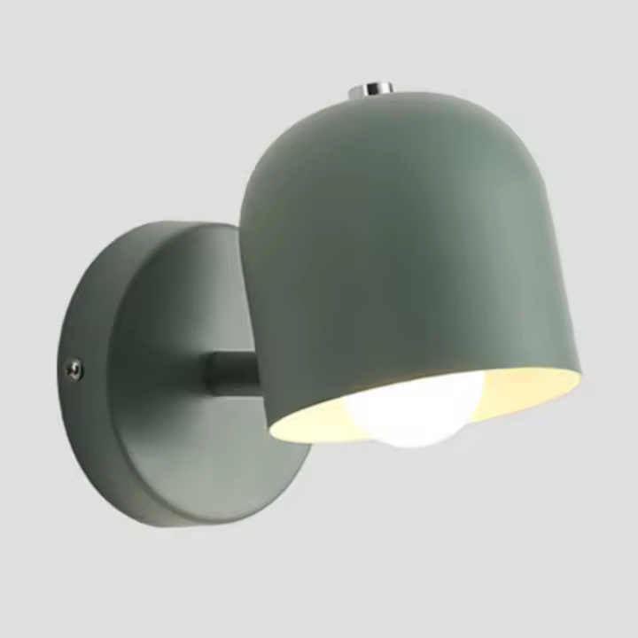 Apliques de pared, apliques de pared modernos, lámparas de pared con pantalla de metal, lámparas de pared para decoración de interiores, lámparas para pasillo, dormitorio, sala de estar, lectura, mesita de noche, cocina, mesita de noche (rosa) - 1