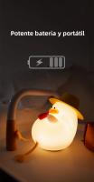 Lámpara De Noche LED Recargable En Forma De Pato De Silicona Para Niños Decoración De Habitación Luz De Noche Para Camastro Regalo De Cumpleaños - details 13