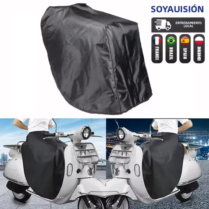 Cubierta De Pierna Para Motocicleta Protección Contra Viento Y Lluvia Calor Invernal Impermeable Para Honda Vespa Razor Yamaha Scooters - 1