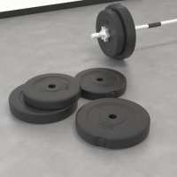vidaXL Discos de Pesas Cemento Gimnasio Deporte Ejercicio Fitness Peso 2x 10 kg,  4x 5 kg,  2x 5 kg + 2x 10 kg y mas - details 4
