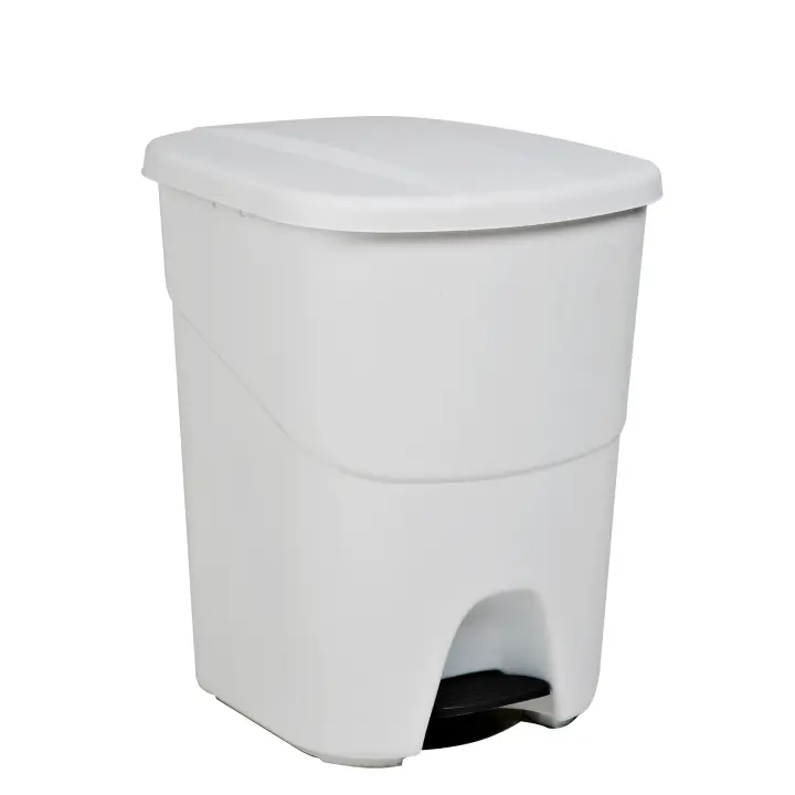 Denox Pedalbin Ecológico 40 Litros con Separador de Compartimentos y Enganches Laterales para Reciclaje de Residuos - 1
