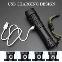 Indoor LED Ultra Powerful De 90000 Lúmenos, Internal Xhp70 Recargable USB, Antorcha Impermeable Ipx65 De Alta Potencia De 5 Modos with Bathería De 3000 Mah para Acampar, Actividades Al Aire Libre - details 2