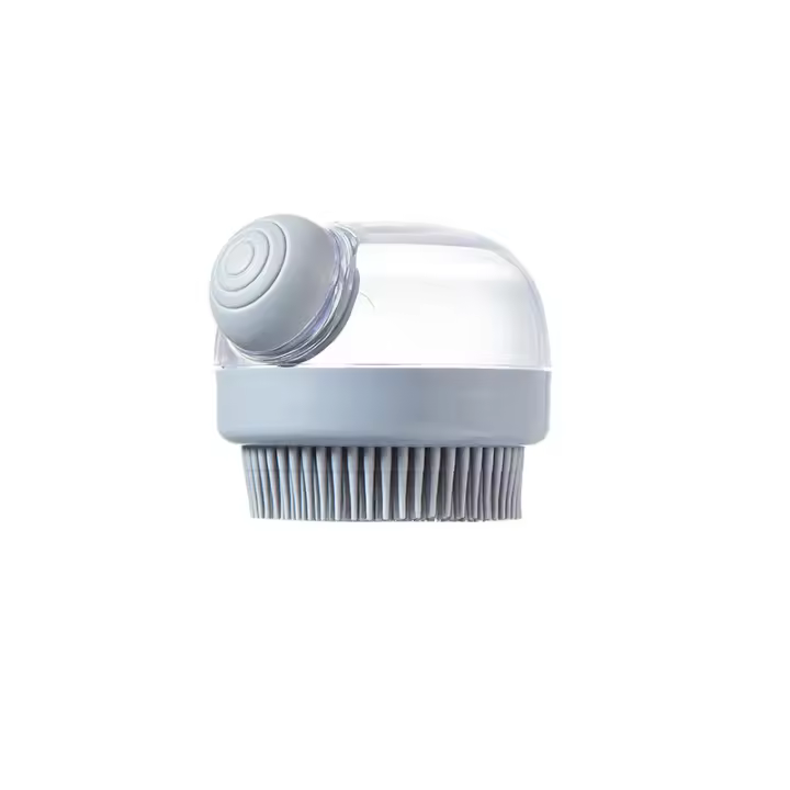 Cepillo De Baño Para Perros Y Gatos Con Despensador De Shampoo Cepillo De Peluquería Para Mascotas De Cabello Largo Material Plástico - 1
