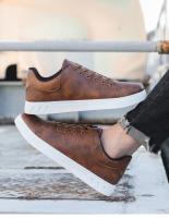 Zapatos Casuales De Cuero Para Hombre Diseño Moda Mocasines Marrones Comodidad Al Aire Libre Plano Antideslizante Zapatos De Patinaje Para Hombre - details 10
