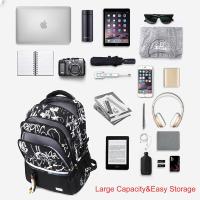 Mochila de viaje para la universidad, negocios y academia de gran capacidad con estampados informales y elegantes - details 1