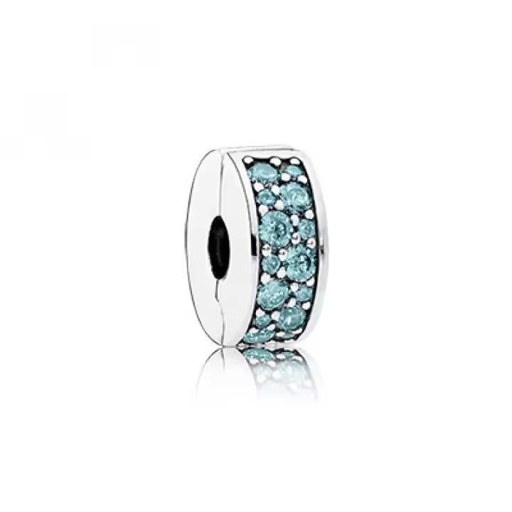 Abalorio Clip Pandora 791817MCZ Mujer Plata Circonitas Verdes - 1