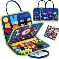 Juguete De Educación Montessori Para Bebés Busy Board De Formación De Habilidades De La Vida Para Preescolar Juguete Sensorial De Aprendizaje Fine Motor Juguete De Viaje - details 22