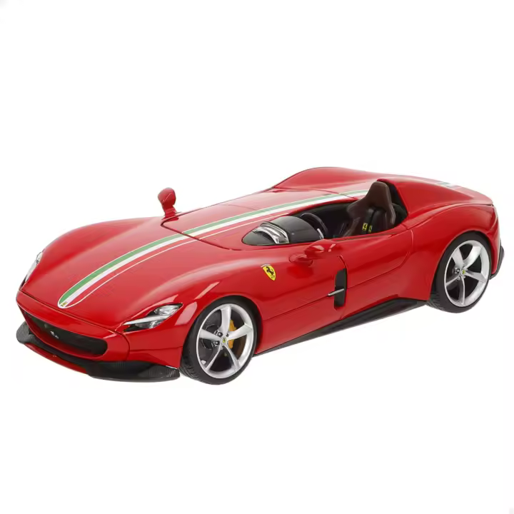 Burago - Maqueta coche Ferrari colección, escala 1:18, modelos icónicos con acabados realistas, carrocería en die-cast, apertura manual y detalles interiores de lujo, ideal para coleccionistas y amantes del motor - 1
