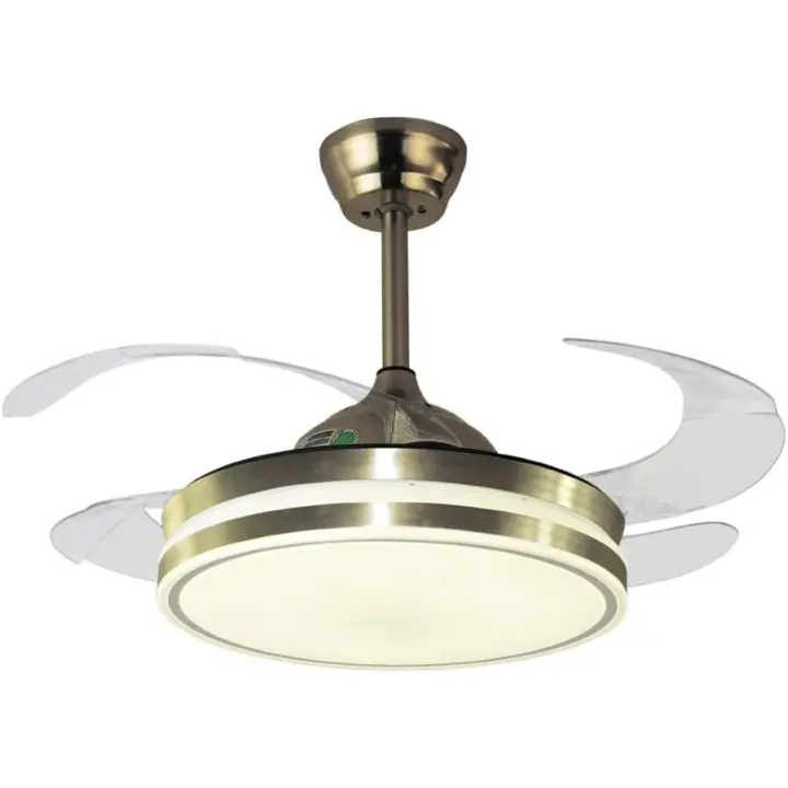 BEL AIR HOME - Ventilador de Techo Cocon Motor DC con Aspas Desplegables y Luz Led 36W - Ahorro de Energía y Modo Invierno - 1