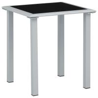 vidaXL Tumbonas con mesita 2 unidades aluminio Sillas de Exterior Ideal para jardín, playa, piscina, terraza Tumbona Piscina Tumbonas Playa Tumbonas Jardín Exterior - details 5