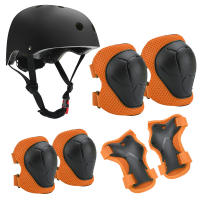 Juego de casco de bicicleta para niños, casco ajustable para niños de 3 a 10 años, juego de almohadillas para casco con rodilleras y coderas para bicicleta, patinaje, scooter, longboard y más - details 0