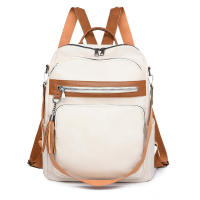 Mochila urbana sencilla de PU para mujer - details 0