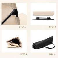 Sillas plegables de campamento ultraligeras con respaldo, sillas casuales al aire libre con bolsos, adecuadas para acampar en la playa y viajes por carretera - details 5