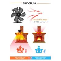Ventilador De Leña Para Chimenea 6 Hojas Potenciado Por Calor Operación Silenciosa Distribuidor De Calor Hogar Invierno Cálido - details 3