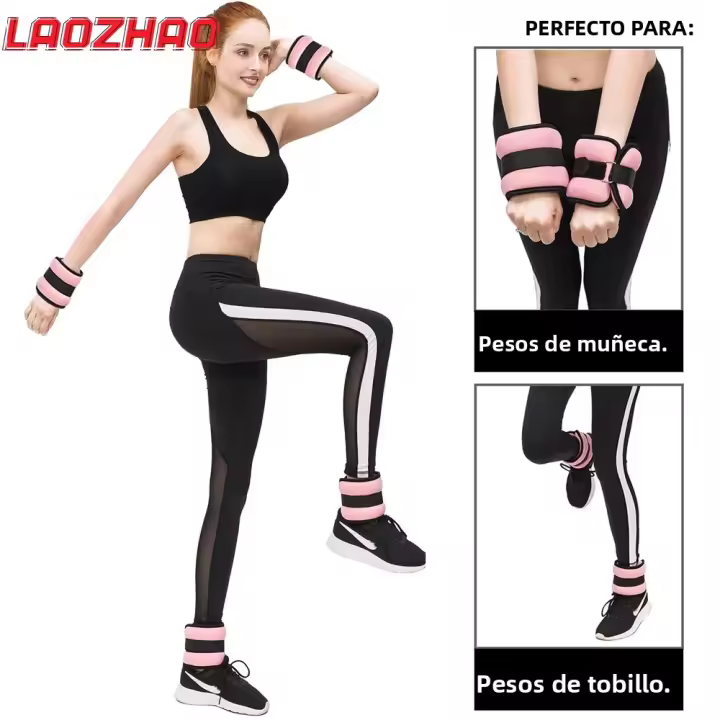 1Par De Pesas Ajustables Para Tobillo Y Muñeca Neopreno Pesas Para Piernas Y Brazos Para Mujeres Hombres Niños Entrenamiento De Fuerza Para Correr Yoga Gimnasio - 1