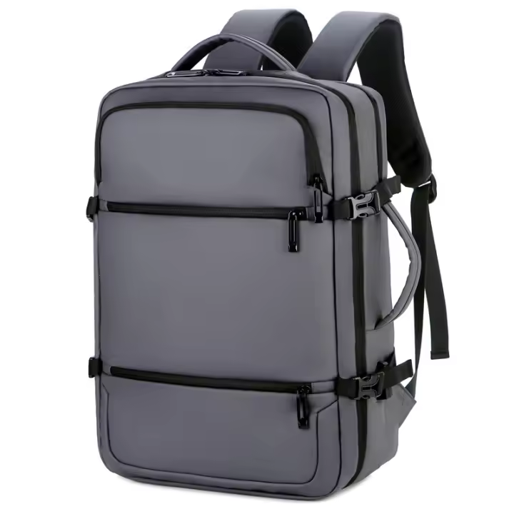 Mochila de viaje impermeable para hombre, morral escolar para ordenador portátil de negocios, de 15,6 pulgadas, con carga USB - 1