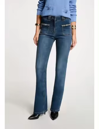 Vaquero Pgreen Morgan boot-cut flecos bo - 1