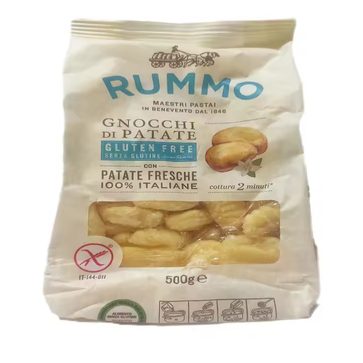 Pasta Italiana Rummo Gnocchi SIN GLUTEN de Patatas 65% 500g. Calidad superior. - 1