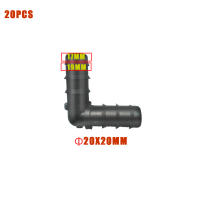 Adaptador De Conexión De Riega Succión 90 Grados Barra De Plástico ABS DN16mm/DN20mm/DN25mm Para Sistema De Riega 20 Piezas - details 1