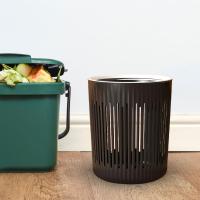 Basurero Redondo Duradero De Diseño Moderno Y Sencillo Para Cocinas Habitaciones De Niños Y Salas De Lavandería Caja De Basura Doméstica De PP - details 1