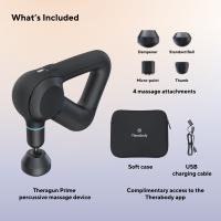 THERABODY THERAGUN PRIME - Pistola de Masaje Profesional, Alivio del Dolor y Terapia Muscular Profunda con Diseño Ergonómico, Bluetooth y App Inteligente, 4 Accesorios Incluidos - Mejora Movilidad y Relaja Tensión Muscular - details 3