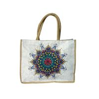 MEJORADA Bolso de Tote para Mujer con Patróns de Mandalas, Cremallera, Poliéster - details 5